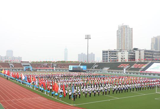 南昌向远轨道技术学校师生代表队参加2019年南昌市第七届校园体育节