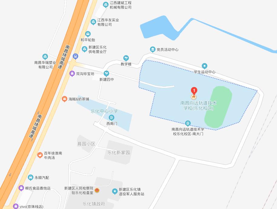 南昌向远轨道技术学校地图