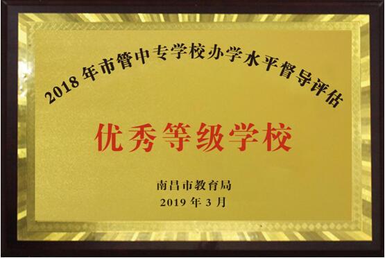 热烈祝贺南昌向远轨道技术学校2016、2017、2018连续三年被南昌市教育局评定为“优秀等级学校”！